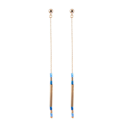Boucles D'Oreilles Alexandra Bleu