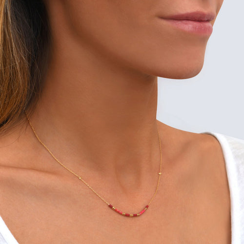 Collier Alexandra Rose Corail