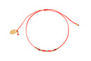 Bracelet Cordon Alexandra Rose Corail