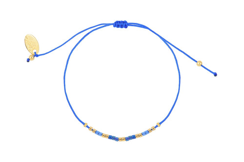Bracelet Cordon Alexandra Bleu
