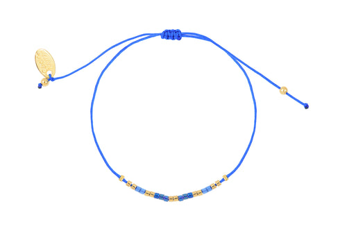 Bracelet Cordon Alexandra Bleu