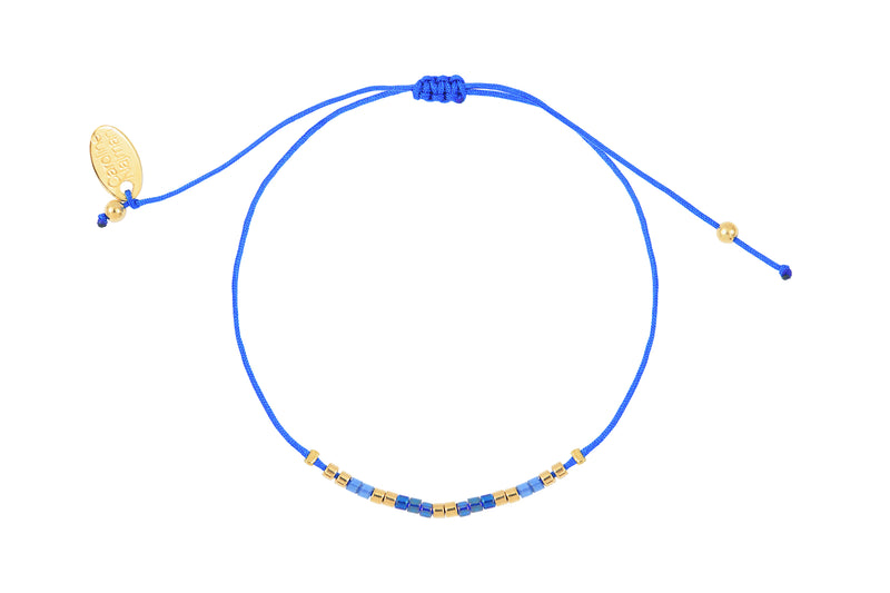 Bracelet Cordon Alexandra Bleu