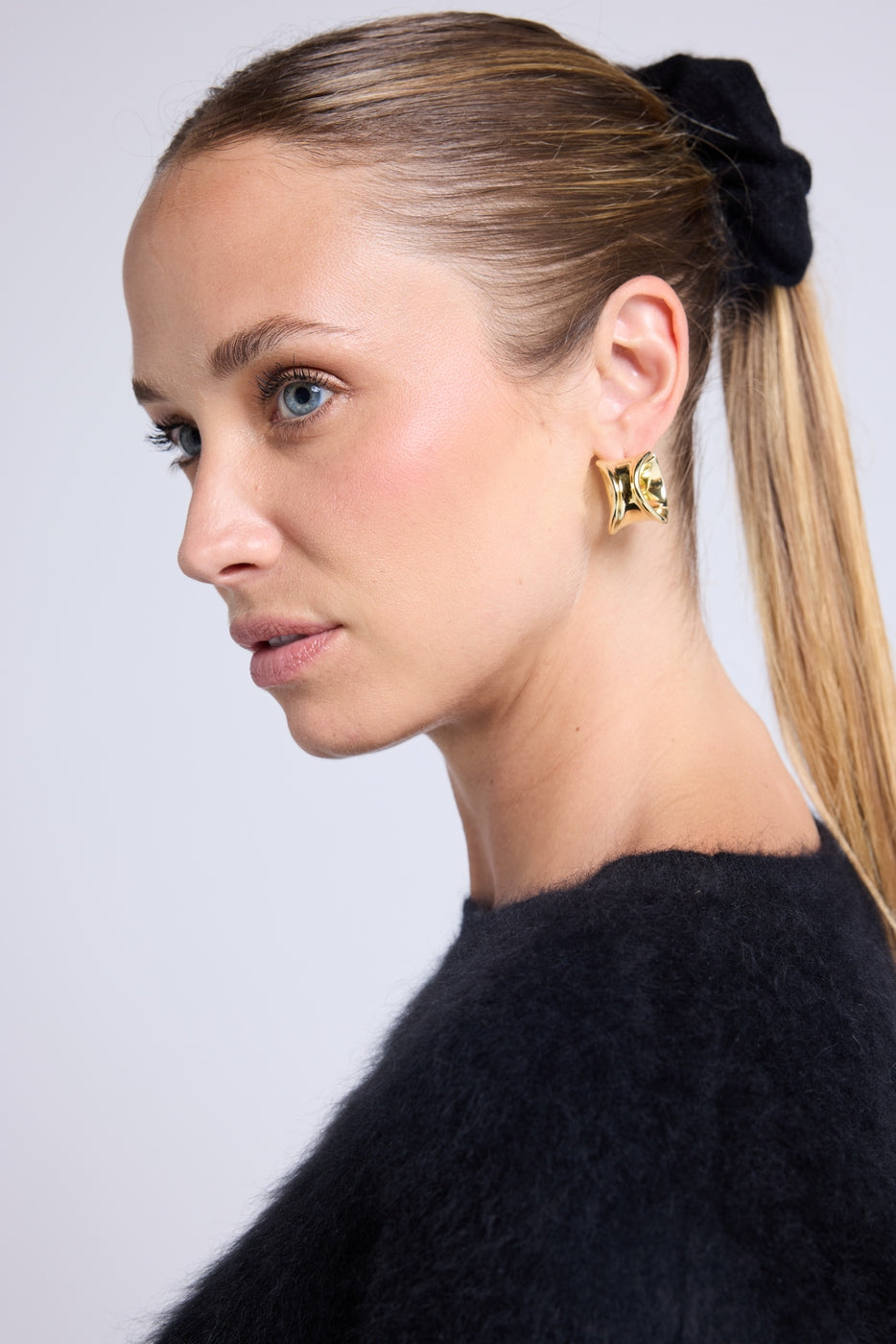 Elastico Scrunchie Capelli Alexia - Nero