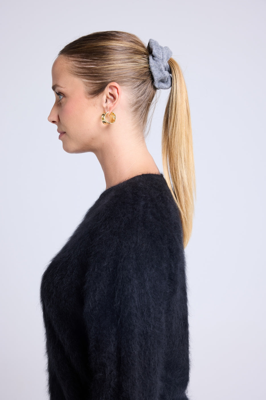 Elastico Scrunchie Capelli Alexia - Grigio Scuro