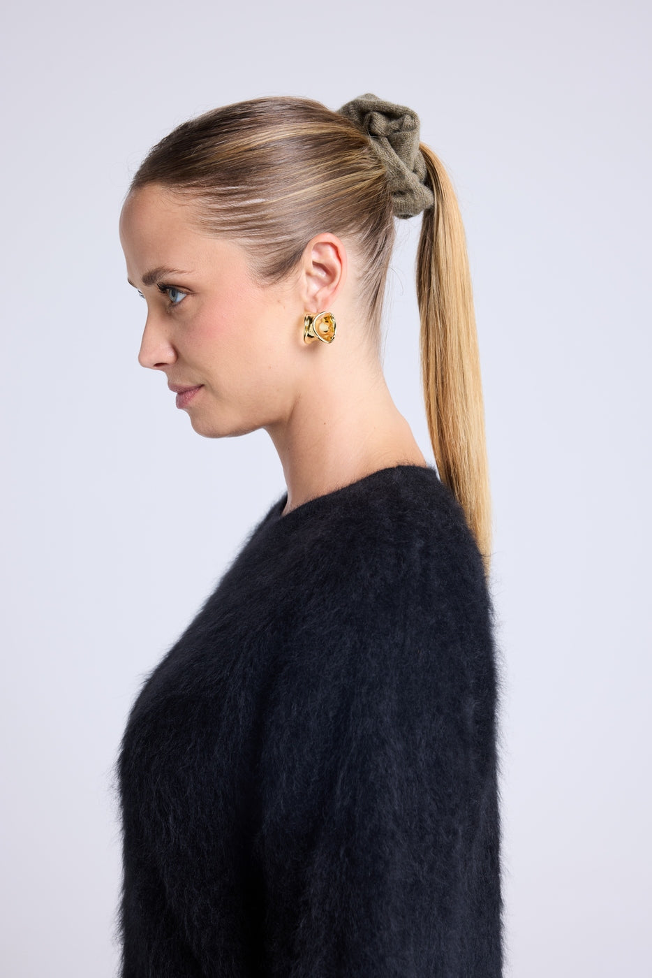 Elastico Scrunchie Capelli Alexia - Verde Cachi