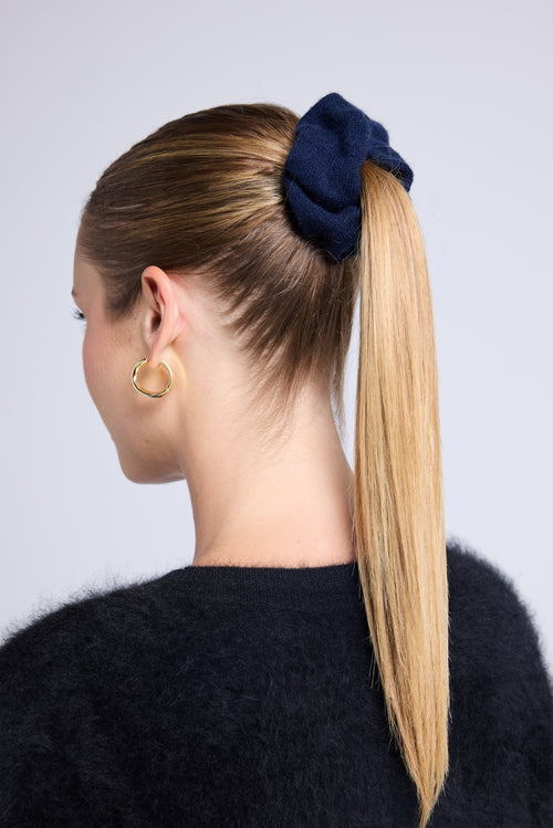 Chouchou Cheveux Alexia - Bleu Marine