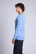 Pull Col V Alex - Bleu Ciel - Homme