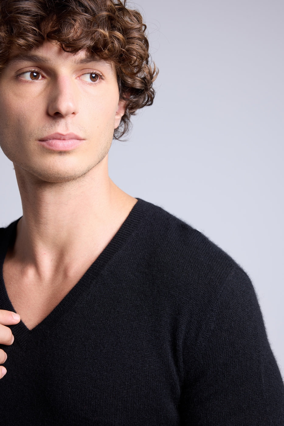 Pull Col V Alex - Noir - Homme