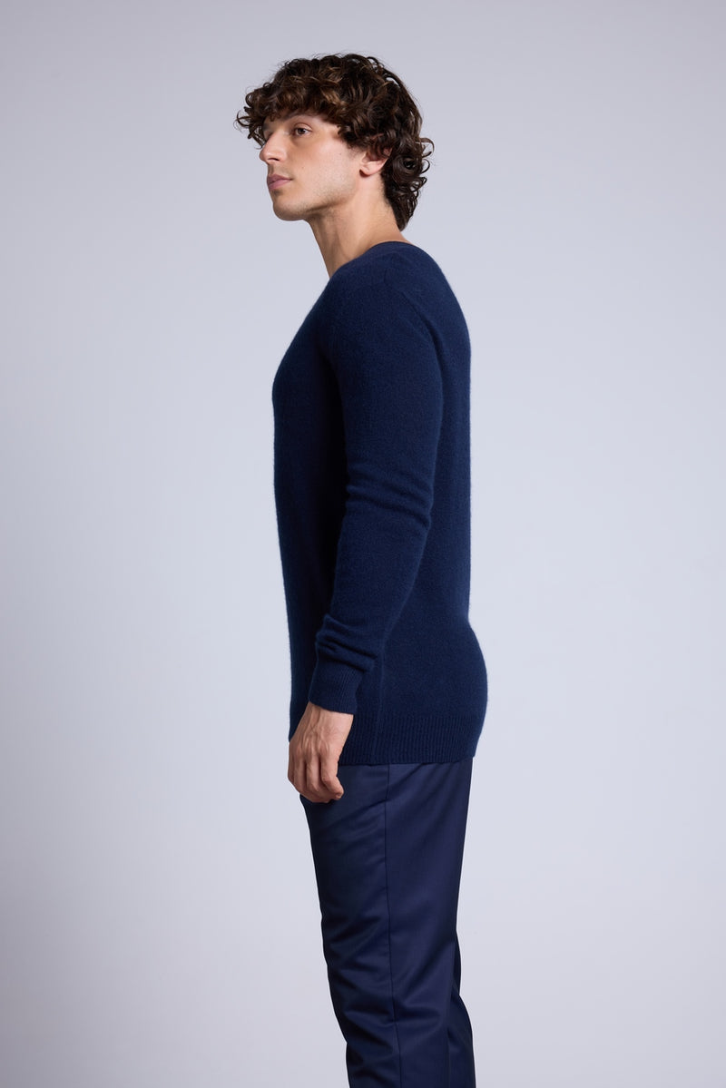 Pull Col V Alex - Bleu Marine - Homme