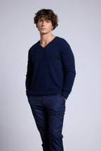 Jersey Cuello en V Alex - Azul Marino - Hombre