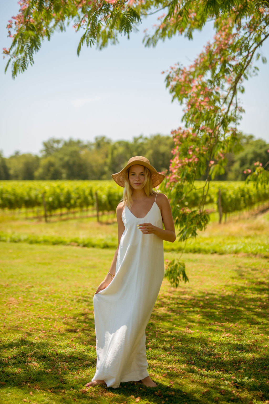 Natalia Dress Ecru