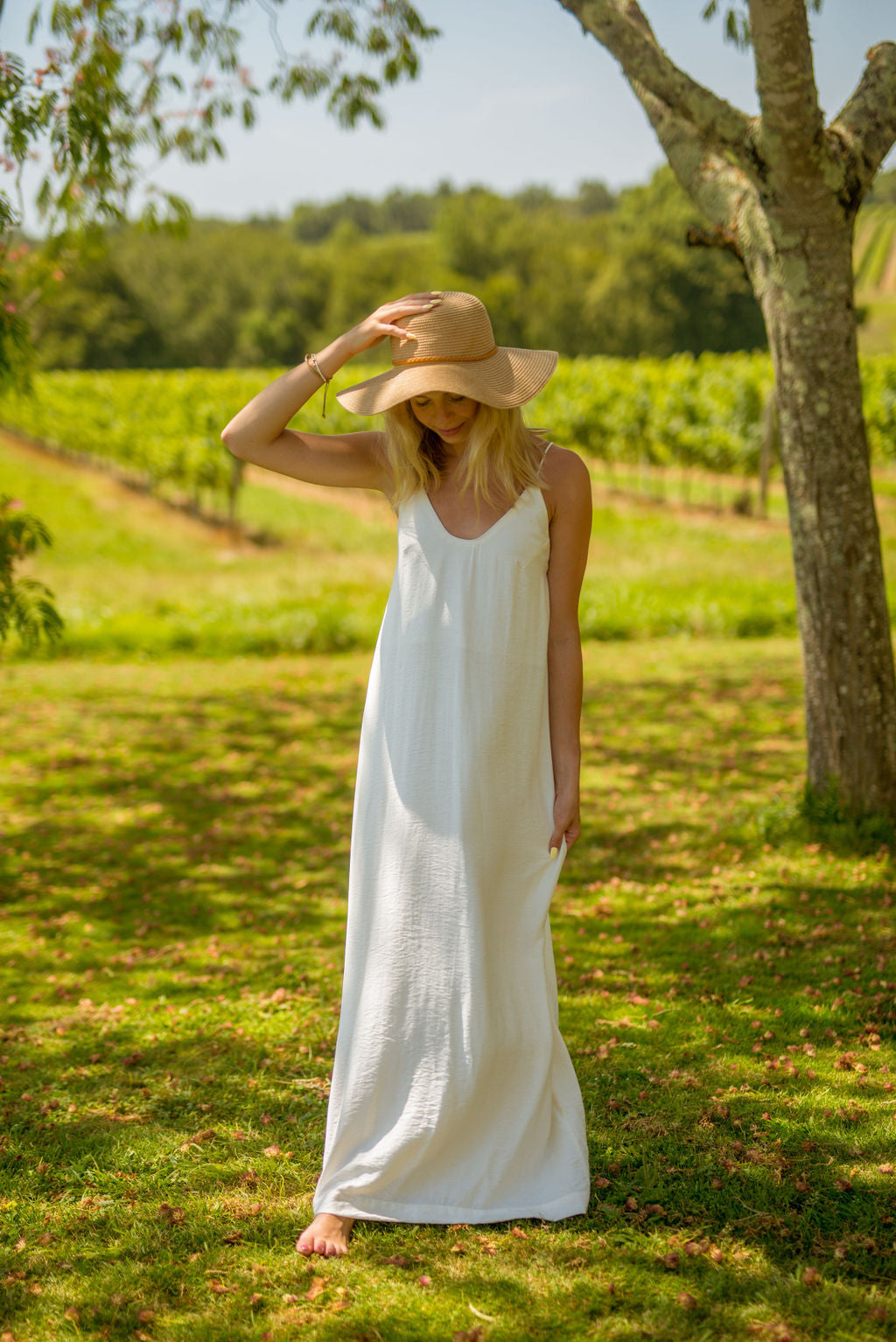 Natalia Dress Ecru