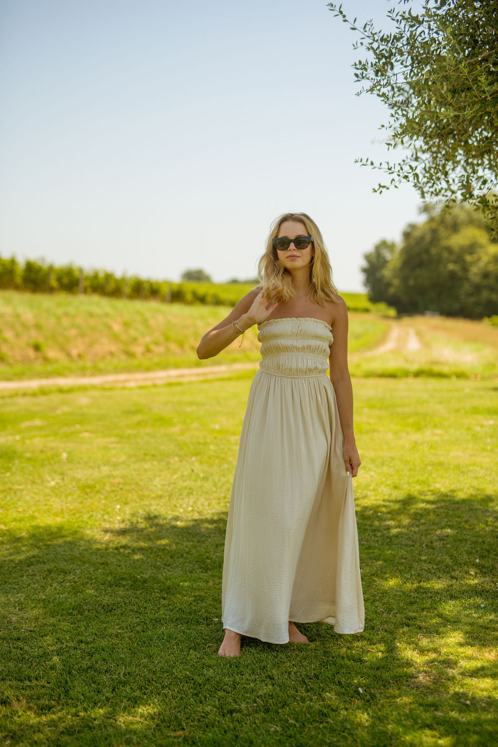 Isabella Dress Beige