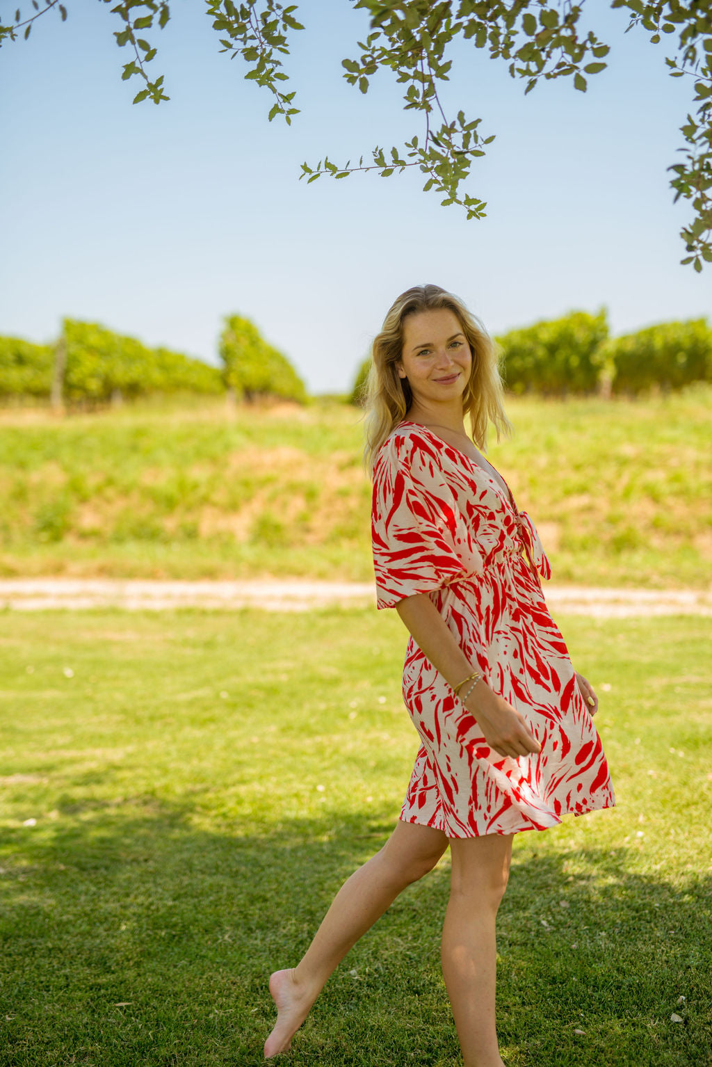 Amaya Dress Red