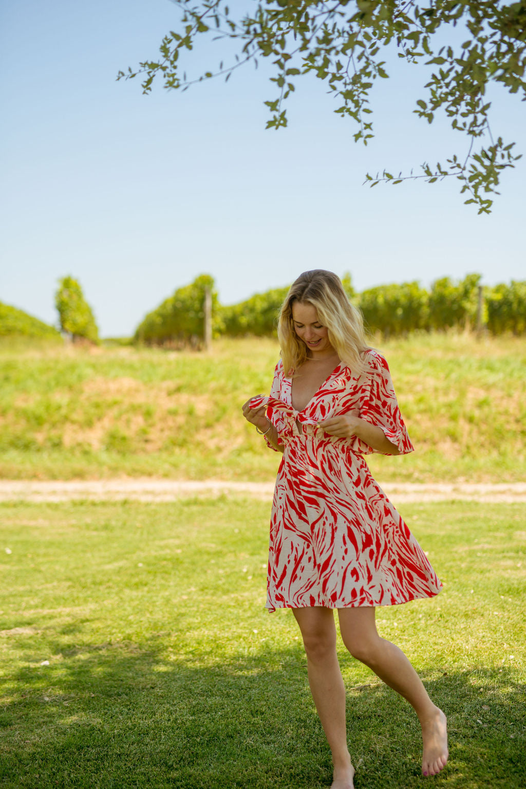 Amaya Dress Red