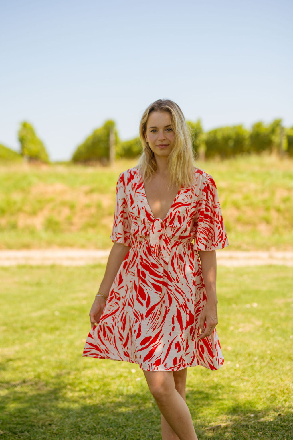 Amaya Dress Red