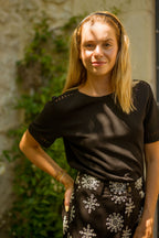 Lina Black T-Shirt