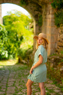 Robe Loubna Vert D'Eau