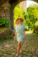 Robe Loubna Vert D'Eau
