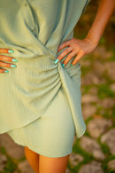 Robe Loubna Vert D'Eau