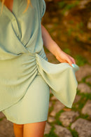 Robe Loubna Vert D'Eau
