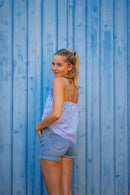 Top Louise Bleu