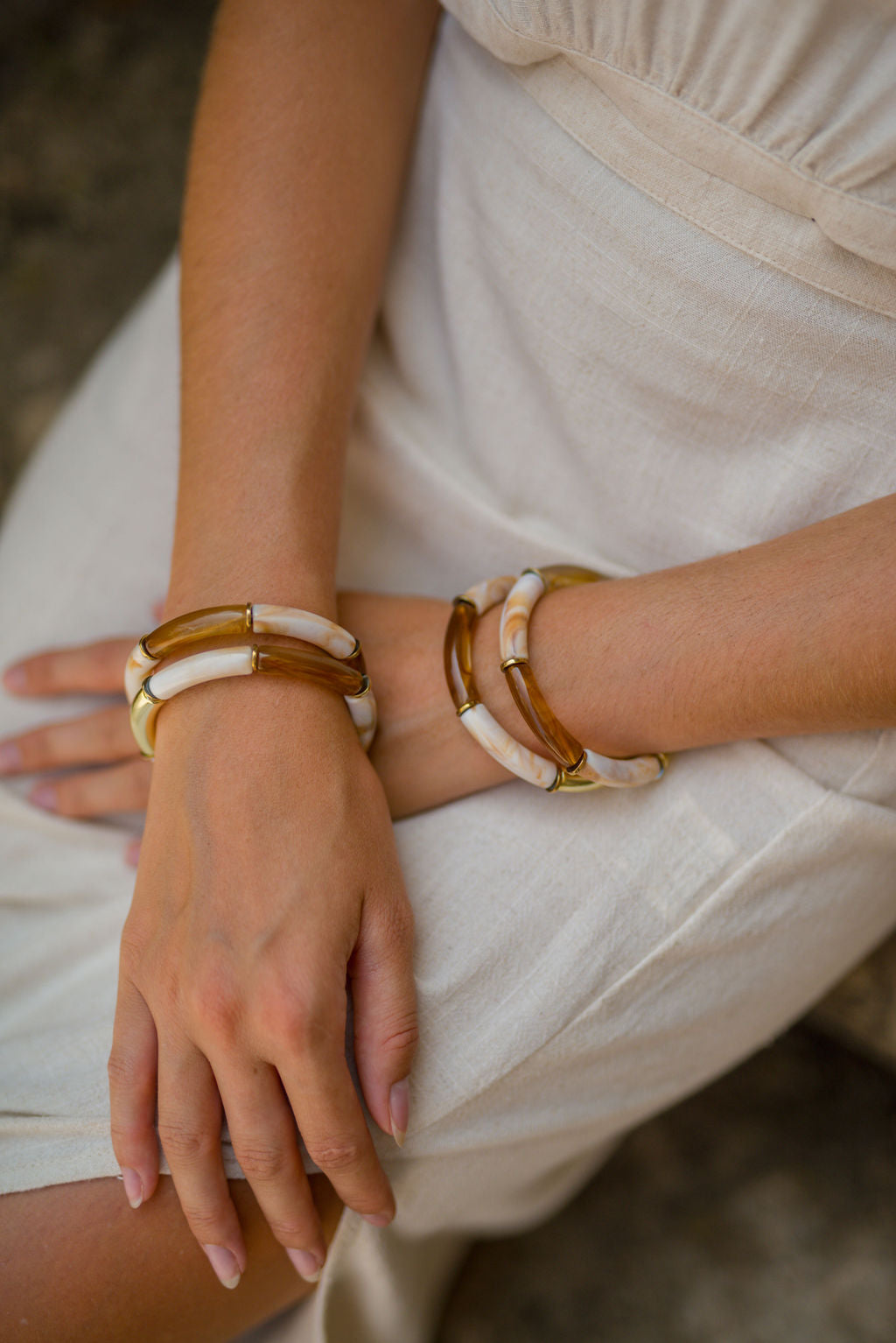 Pulsera Tyla de ámbar claro