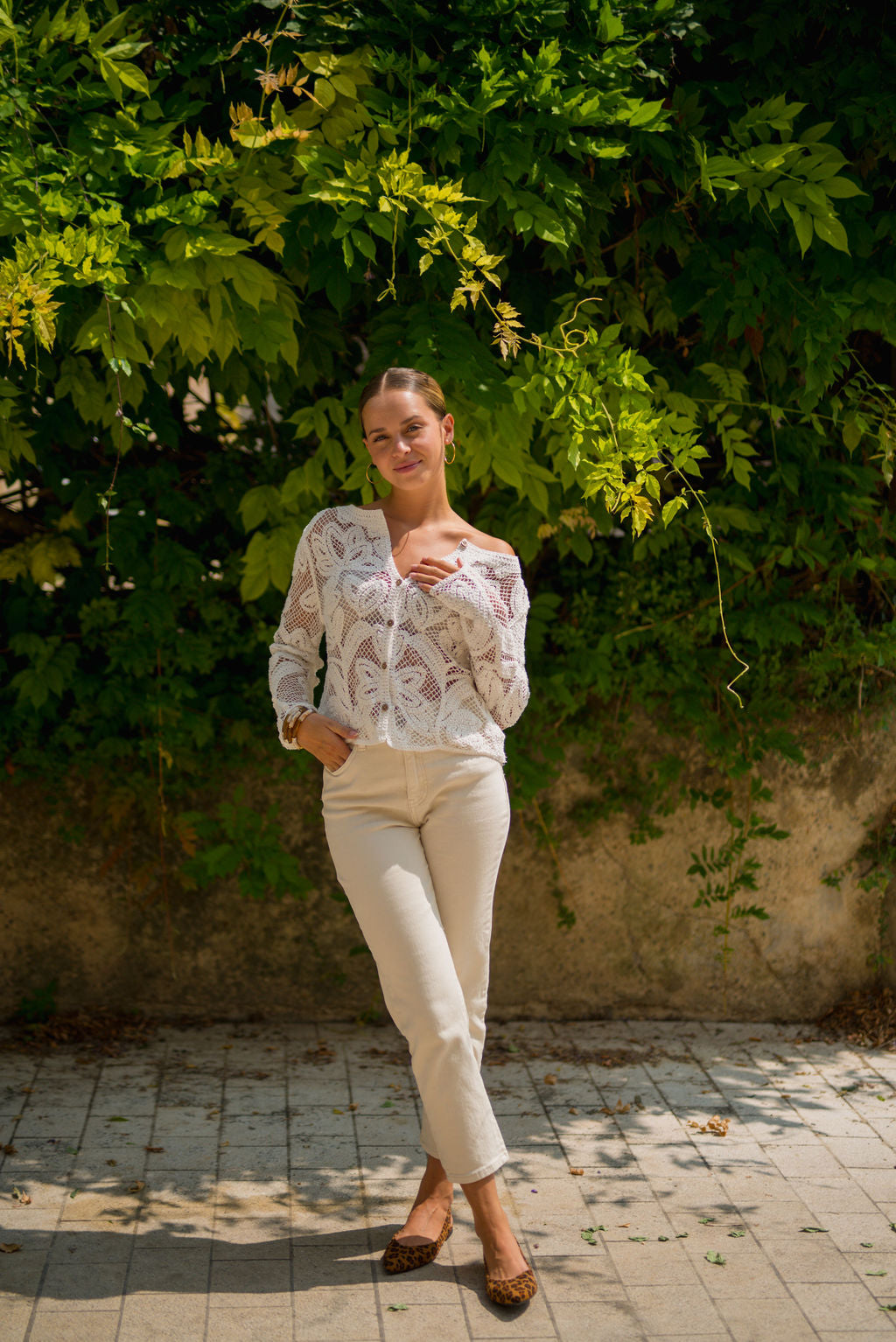 Vaqueros Mom Yuna Fit Beige