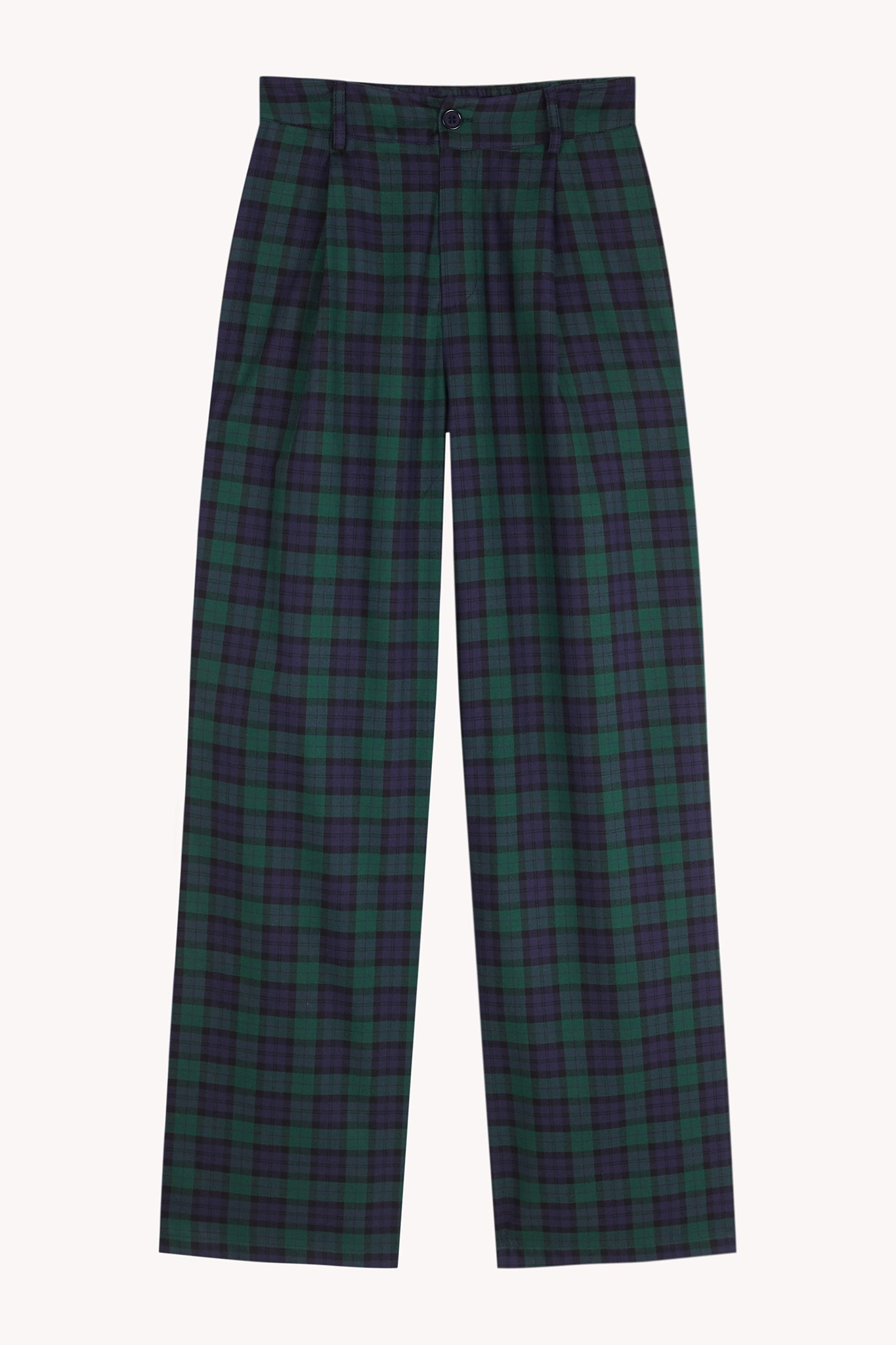 Green And Navy Alia Trousers