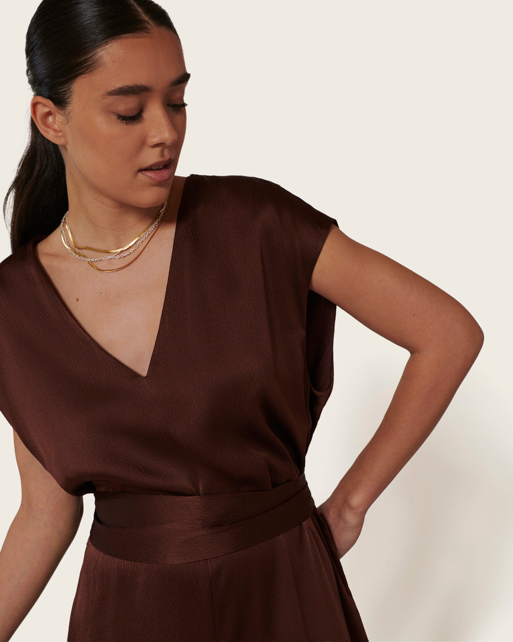 Combinaison longue Alicante - Choco
