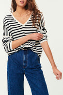 Alissia Sweater - Cream/Black