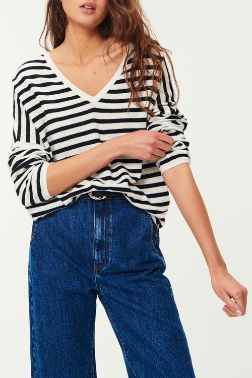 Alissia Sweater - Cream/Black