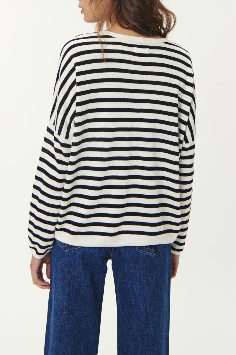 Alissia Sweater - Cream/Black
