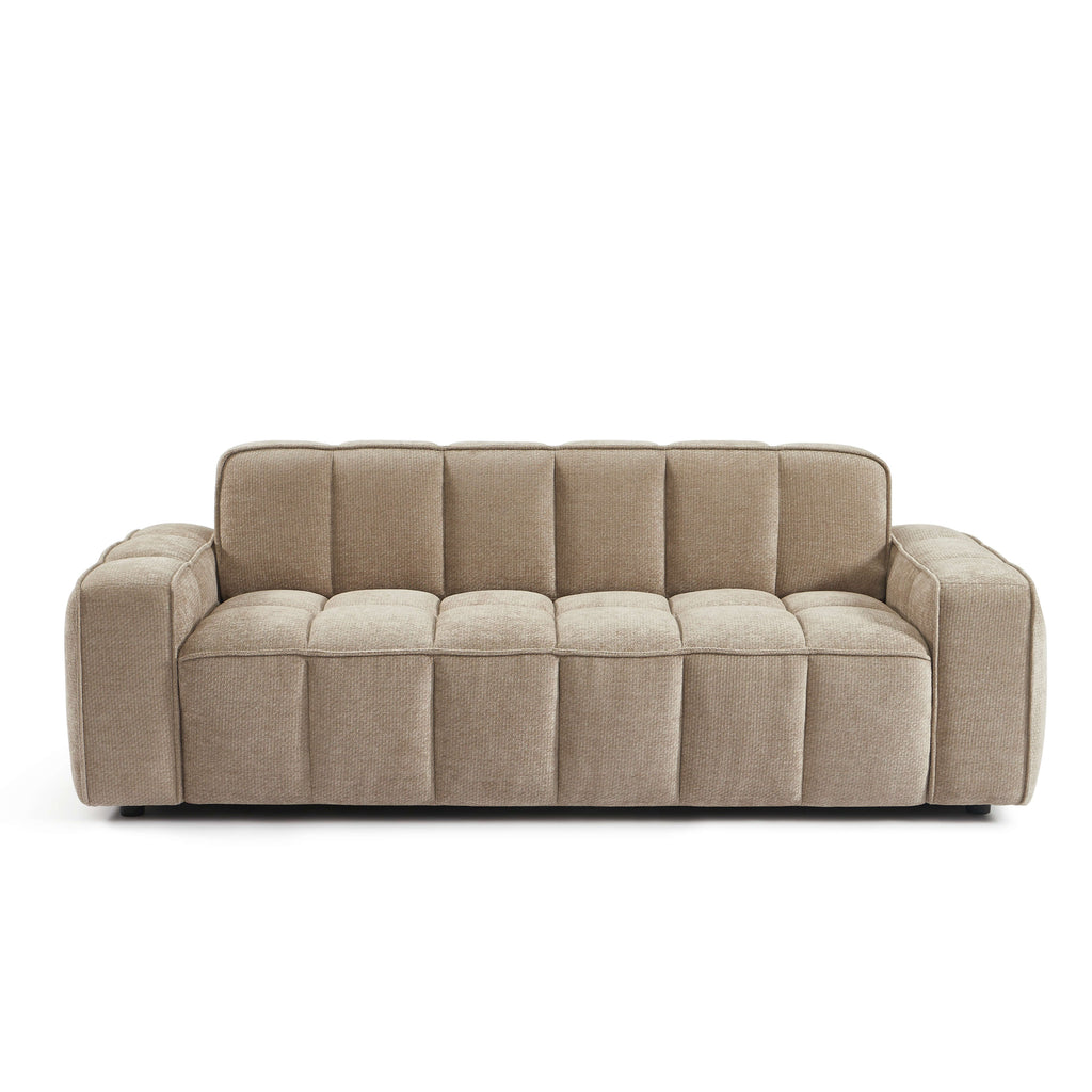Alistair - Sofá 3 Plazas - Tela Chenilla - Beige