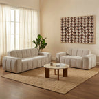 Alistair - Canapé 2 Places - Tissu Chenille - Beige