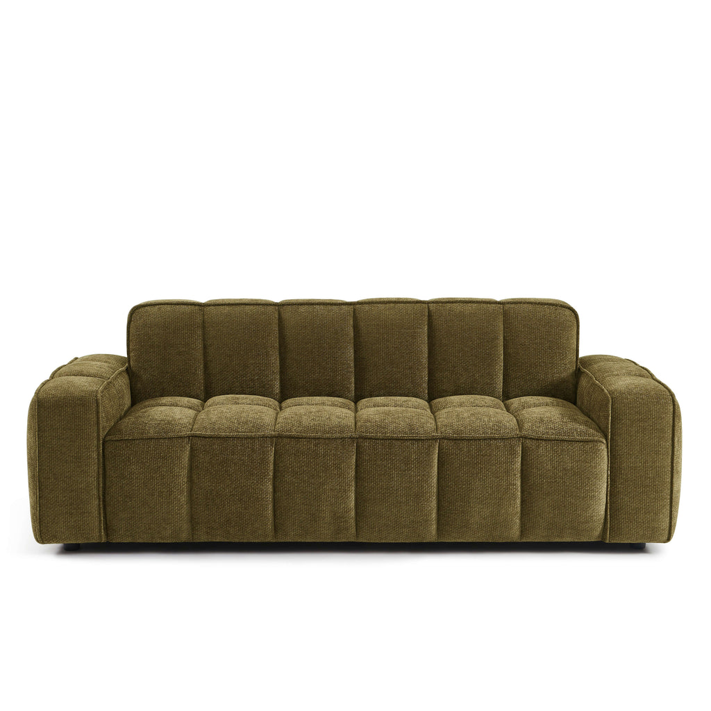 Alistair - 3-Seater Sofa - Chenille Fabric - Green