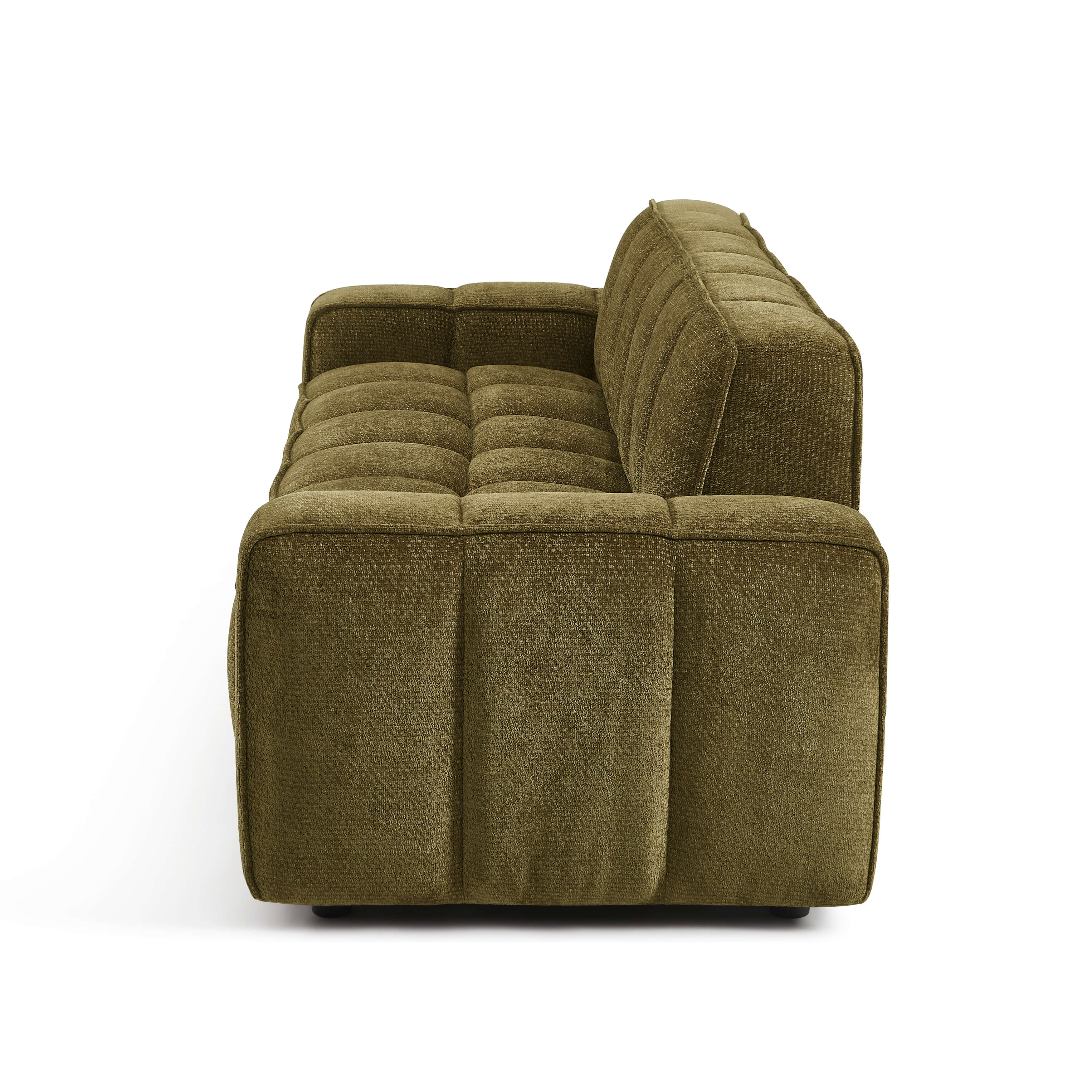 Alistair - 3-Seater Sofa - Chenille Fabric - Green