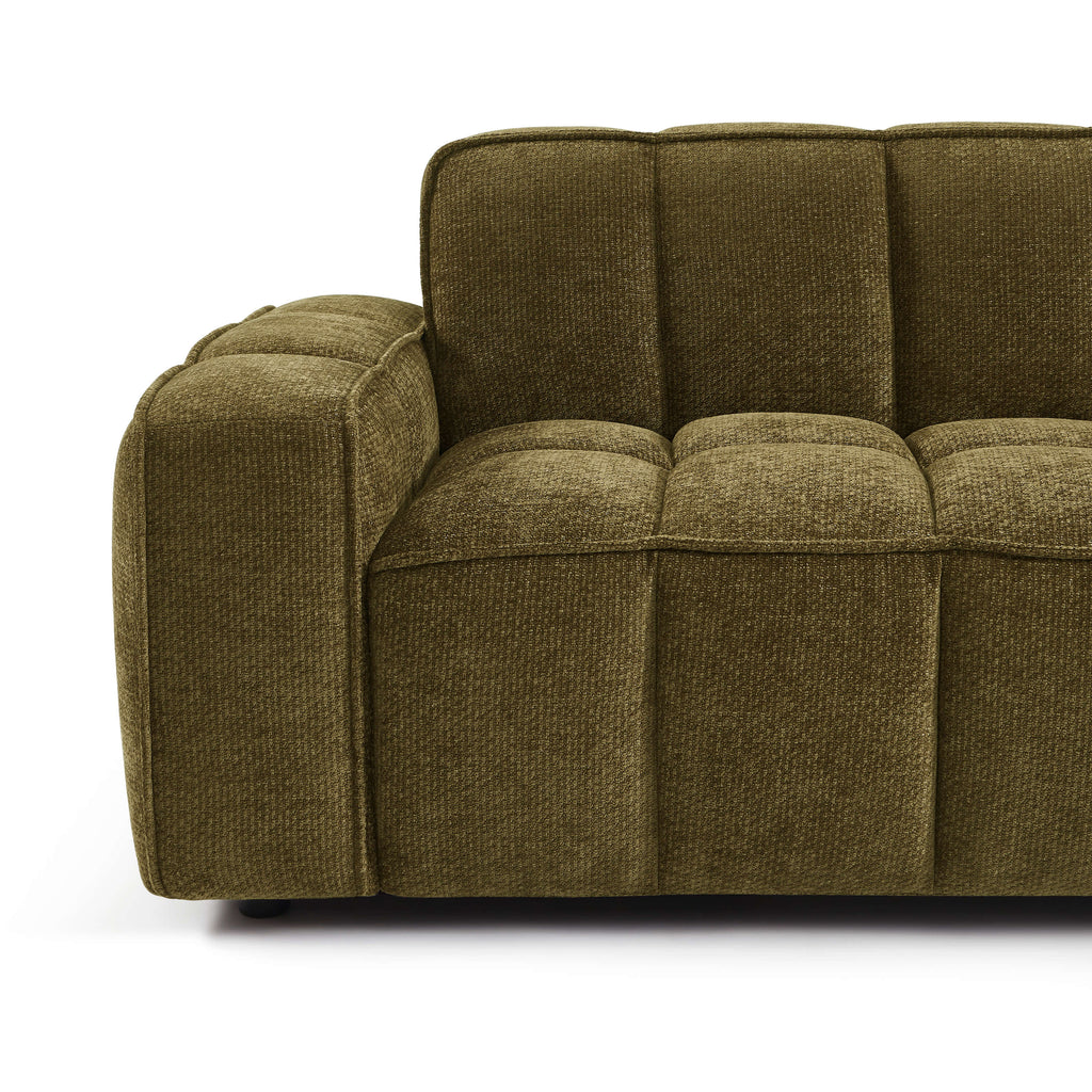 Alistair - 3-Seater Sofa - Chenille Fabric - Green