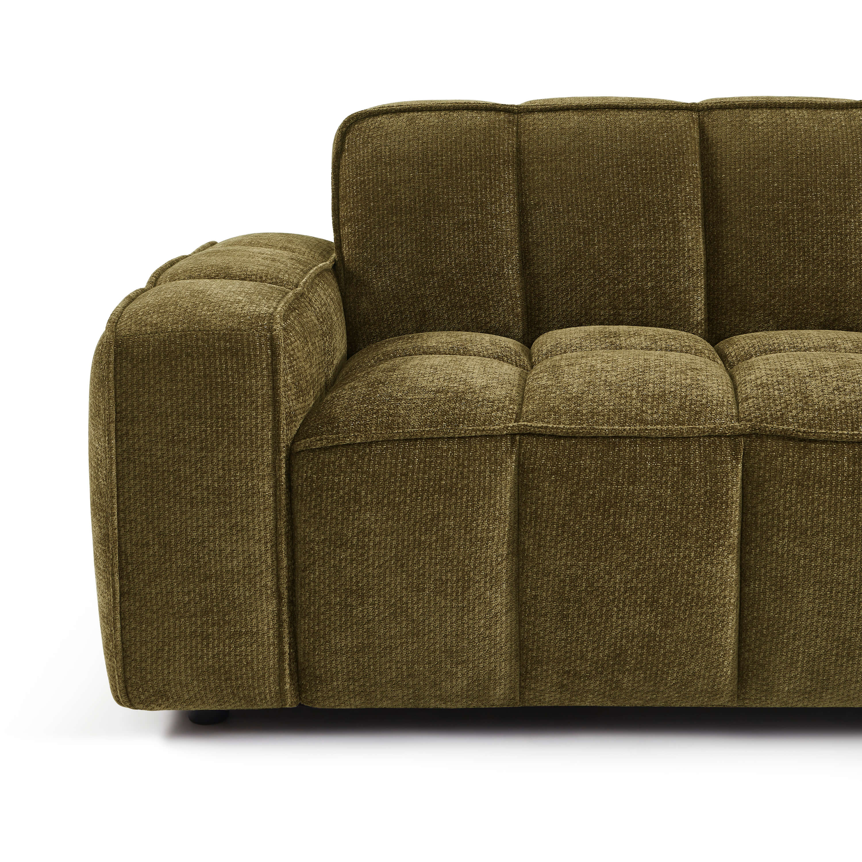 Alistair - 3-Seater Sofa - Chenille Fabric - Green