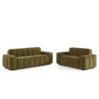 Alistair - 3-Seater Sofa - Chenille Fabric - Green