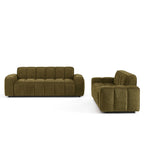 Alistair - 3-Seater Sofa - Chenille Fabric - Green