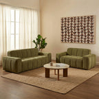 Alistair - 3-Seater Sofa - Chenille Fabric - Green