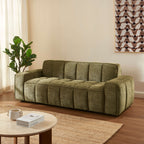 Alistair - 3-Seater Sofa - Chenille Fabric - Green