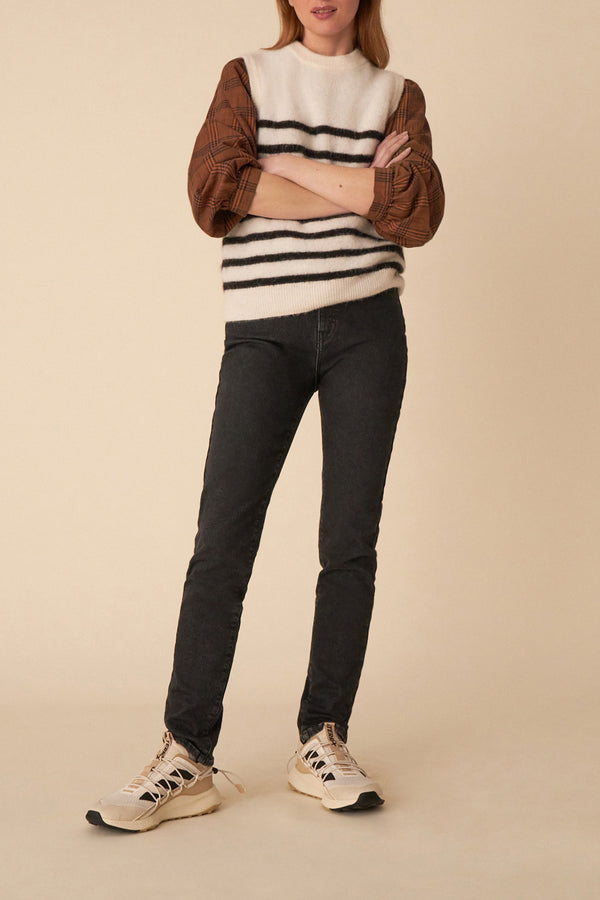 Pull Alivie - Ecru/Pavot