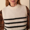 Alivie Sweater - Ecru/Poppy