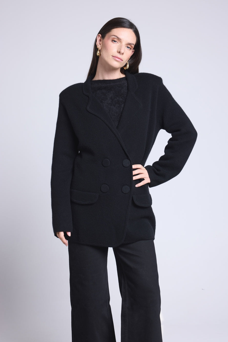 Chaqueta sastre Alix - Negro - Mujer