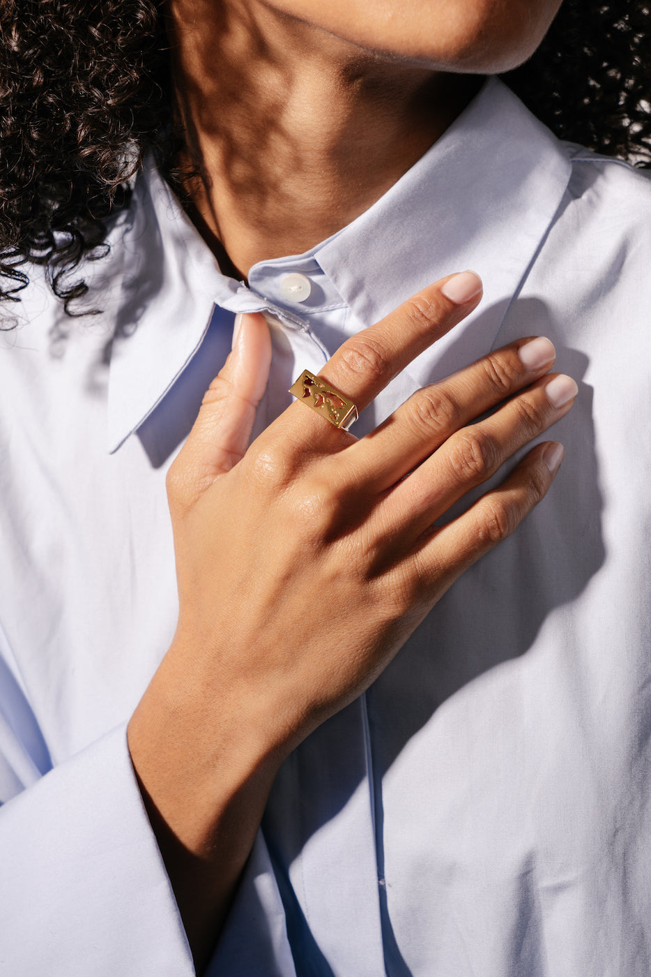 Anillo Thelma - Dorado
