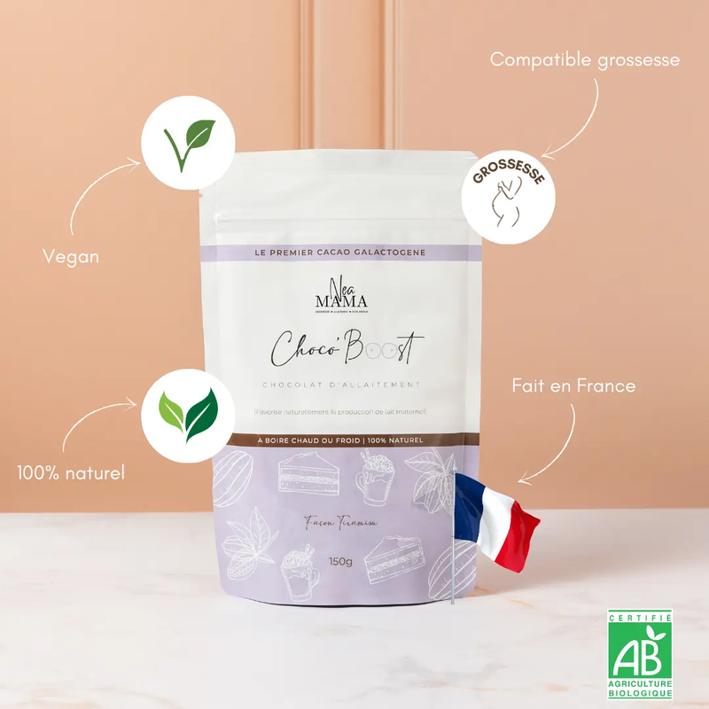 Chocoboost Tiramisu bio - Allaitement NEA MAMA