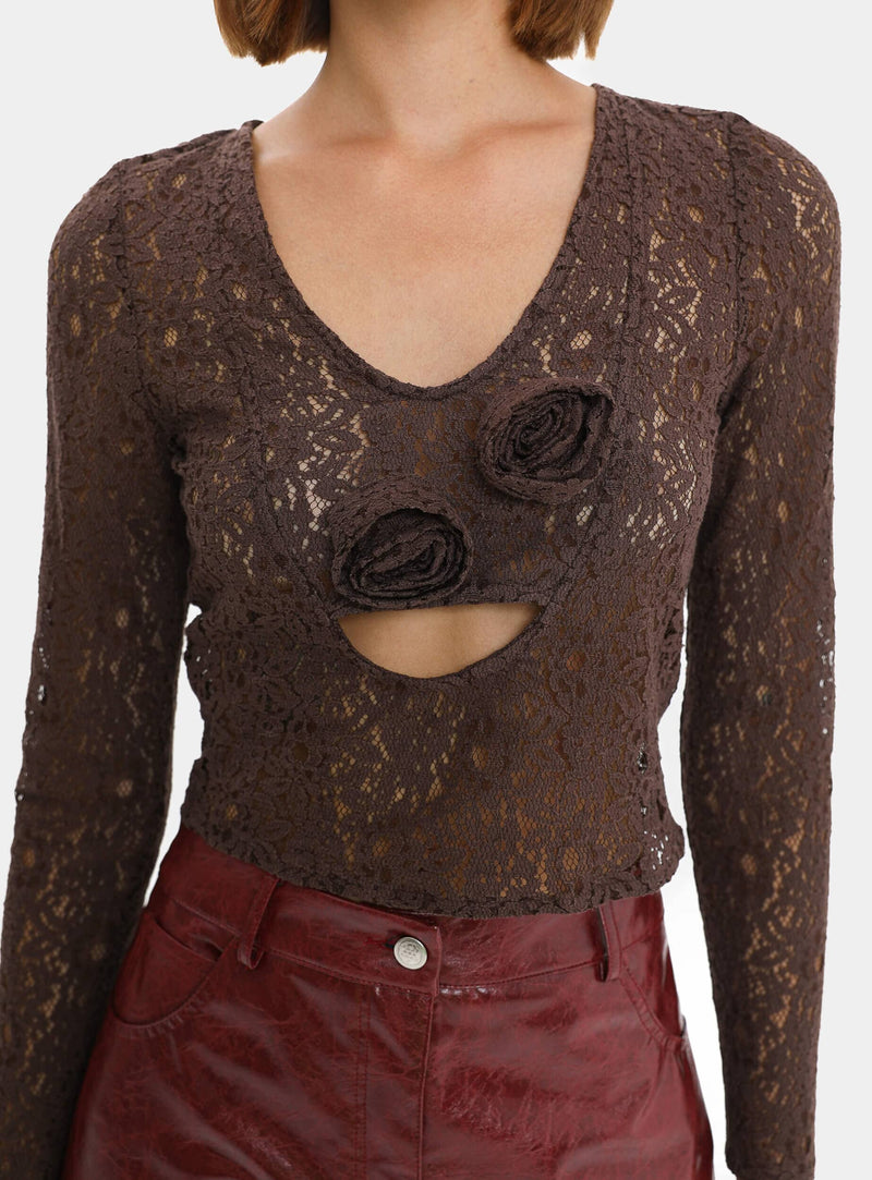 LAAGAM - ALLEGRA LACE TOP