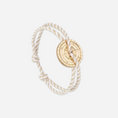 Bracelet Alma - Rayé Beige Et Blanc